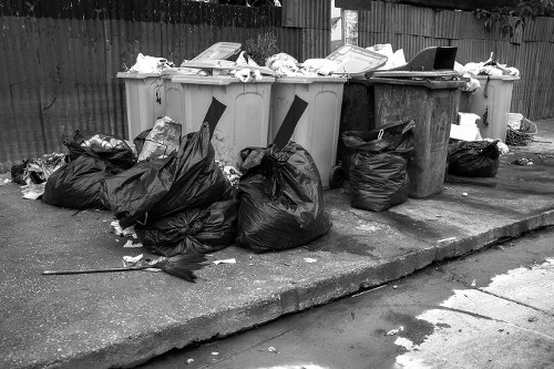 Team performing house clearance in a West Ham property