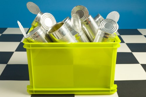 Various types of business waste materials